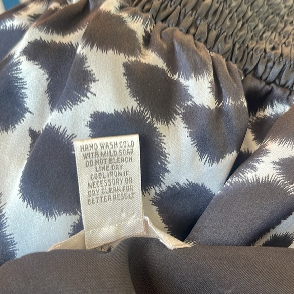 Kenar - oversized black & white 100% silk top - size L - Picture 4 of 4